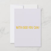 イザヤ54:13 KJV聖書聖なる書物、 経典Pic Greeting カード (裏面)