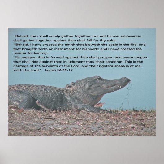 イザヤ54:15-17 ポスター (正面)