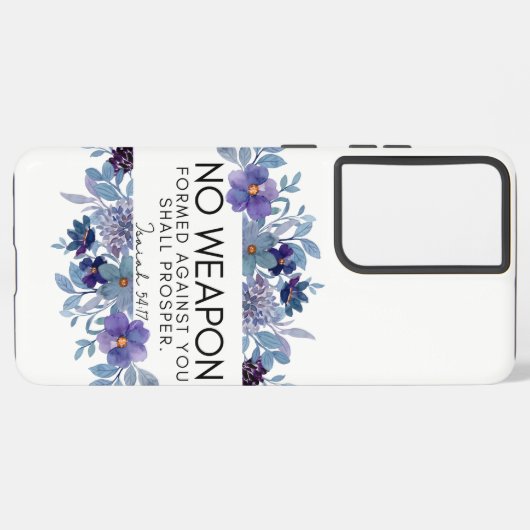 イザヤ54:17あなたがたに対して武器が形成されなかったフローラ SAMSUNG GALAXYケース (左側面)