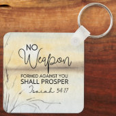イザヤ54 17聖書に対して武器は形成されなかった キーホルダー (裏面)
