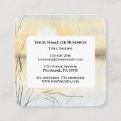 イザヤ54 17聖書に対して武器は形成されなかった スクエア名刺 (裏面)