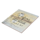 イザヤ54 17聖書に対して武器は形成されなかった タイル (側面)