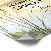 イザヤ54 17聖書に対して武器は形成されなかった ポスター (角)