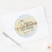 イザヤ54 17聖書に対して武器は形成されなかった ラウンドシール (封筒)