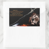 イザヤ54:17 長方形シール (バッグ)