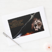 イザヤ54:17 長方形シール (封筒)