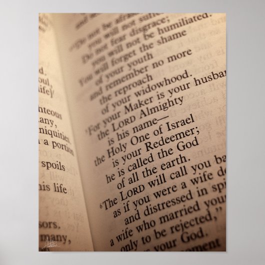 イザヤ54:5 [プリント] ポスター (正面)