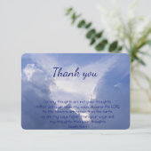 イザヤ55バイブル感謝してい聖なる書物、 経典クリシカスタムアンT サンキューカード (スタンド正面)