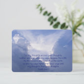 イザヤ55バイブル聖なる書物、 経典感謝していクリスィアンカスタム サンキューカード (スタンド正面)