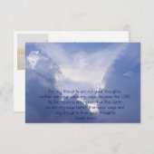 イザヤ55バイブル聖なる書物、 経典感謝していクリスチャンカスタム 招待状 (正面/裏面)