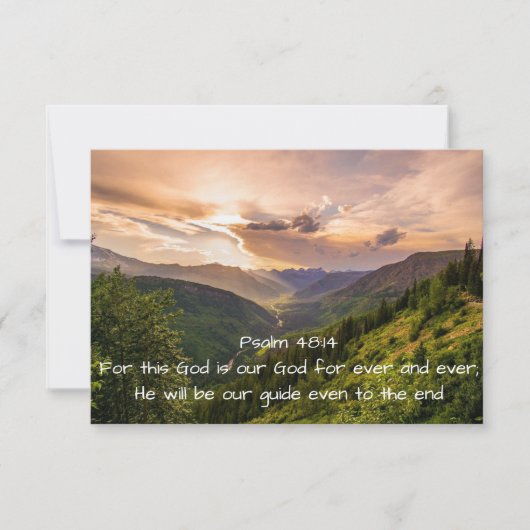 イザヤ55バイブル聖なる書物、 経典感謝していクリスチャンカスタム 招待状 (正面)