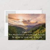 イザヤ55バイブル聖なる書物、 経典感謝していクリスチャンカスタム 招待状 (正面/裏面)