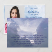 イザヤ55章 聖書 生命の祝祭 招待状 (正面/裏面)