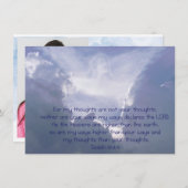 イザヤ55聖書聖なる書物、 経典生命お祝い 招待状 (正面/裏面)