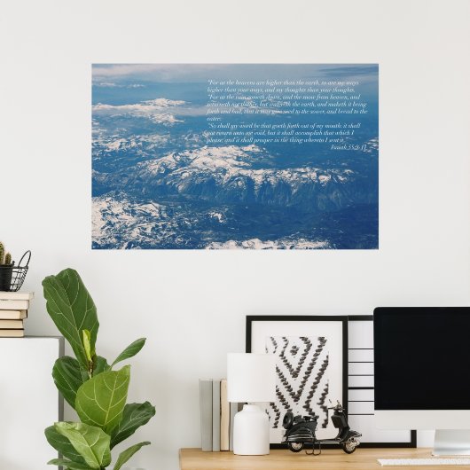 イザヤ55 ポスター (ホームオフィス)