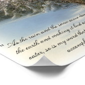 イザヤ55:10-11 ポスター (角)