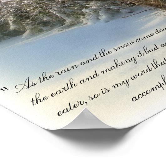 イザヤ55:10-11 ポスター (角)