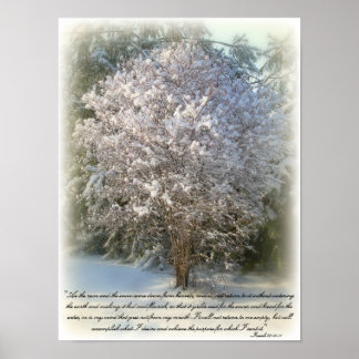 イザヤ55:10-11 ポスター