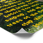 イザヤ55:12ポスター ポスター (角)