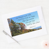 イザヤ55:12山と丘は… 長方形シール (封筒)