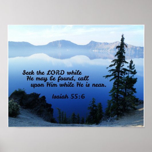 イザヤ55:6主が見つかるうちに、主を求めなさい ポスター (正面)