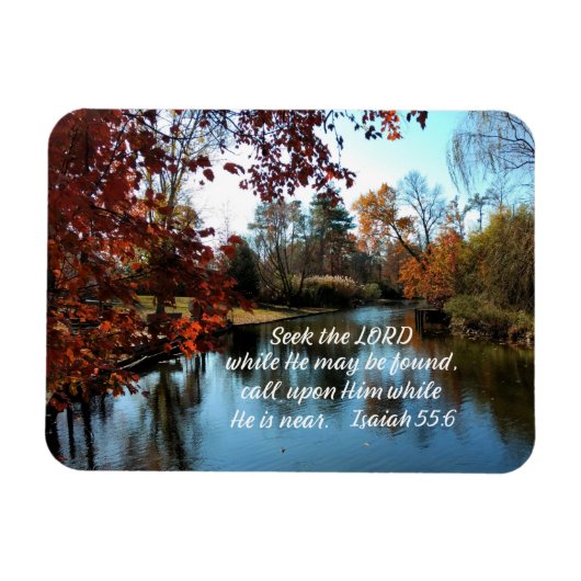 イザヤ55:6主が見つかるうちに、主を求めなさい マグネット (横)