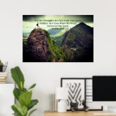 イザヤ55:8油を注いだ預言者 ポスター (ホームオフィス)