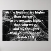 イザヤ55:9 ポスター (正面)