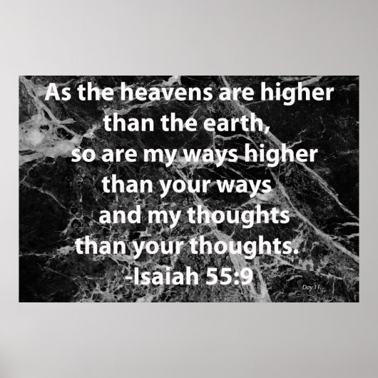 イザヤ55:9 ポスター (正面)