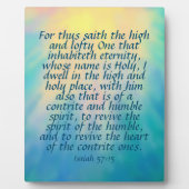 イザヤ57:15 フォトプラーク (正面)