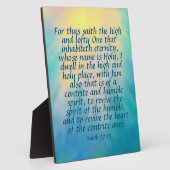 イザヤ57:15 フォトプラーク (側面)