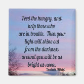 イザヤ58:10 マグネット (正面)