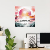 イザヤ58:11キリスト教のポスター ポスター (ホームオフィス)