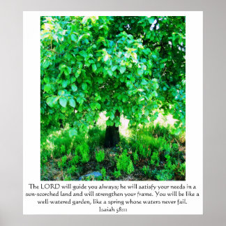 イザヤ58:11ポスター ポスター