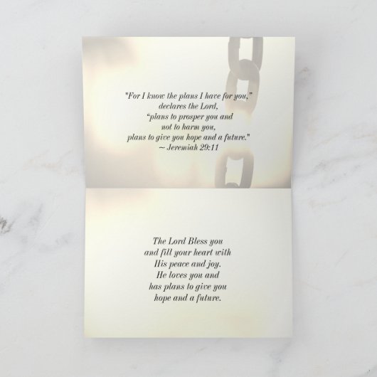 イザヤ58:6わたしは断食の種類を選んだ カード (内部)