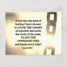 イザヤ58:6わたしは断食の種類を選んだ