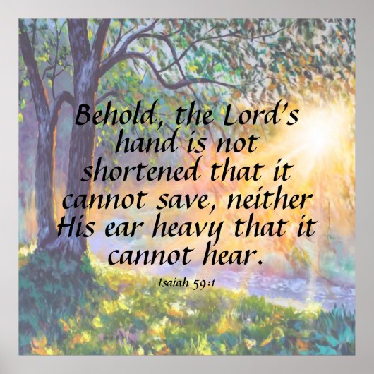 イザヤ59:1 ポスター (正面)