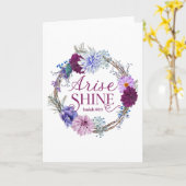 イザヤ60聖書引用文 カード (黄色い花)