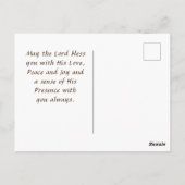 イザヤ60:1立ち上がる輝きあなたの光は聖書を持っ来ている ポストカード (裏面)