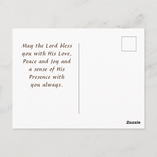 イザヤ60:1立ち上がる輝きあなたの光は聖書を持っ来ている ポストカード (裏面)