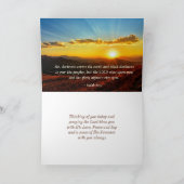 イザヤ60:1-2主の栄光があなたに上って来る カード (内部)