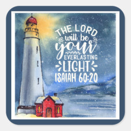 イザヤ60:20主はあなたの光となる スクエアシール