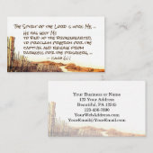 イザヤ61:1主の霊がわたしに臨む 名刺 (正面/裏面)