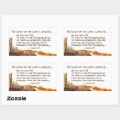 イザヤ61:1主の霊は私に臨む。 長方形シール (シート)