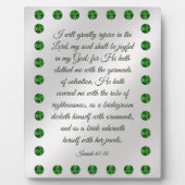 イザヤ61:10プラーク フォトプラーク (正面)