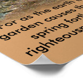 イザヤ61:11 ポスター (角)