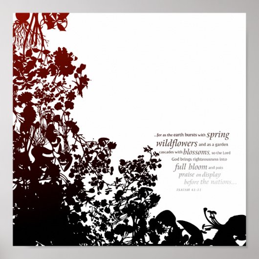 イザヤ61:11 ポスター (正面)