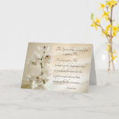 イザヤ61:1,3主の霊がわたしに臨む カード (黄色い花)