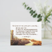 イザヤ61:1,3兄弟の心を縛り上げ、聖なる書物、 経典 ポストカード (スタンド正面)