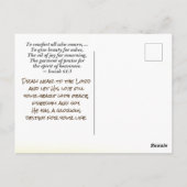 イザヤ61:1,3兄弟の心を縛り上げ、聖なる書物、 経典 ポストカード (裏面)